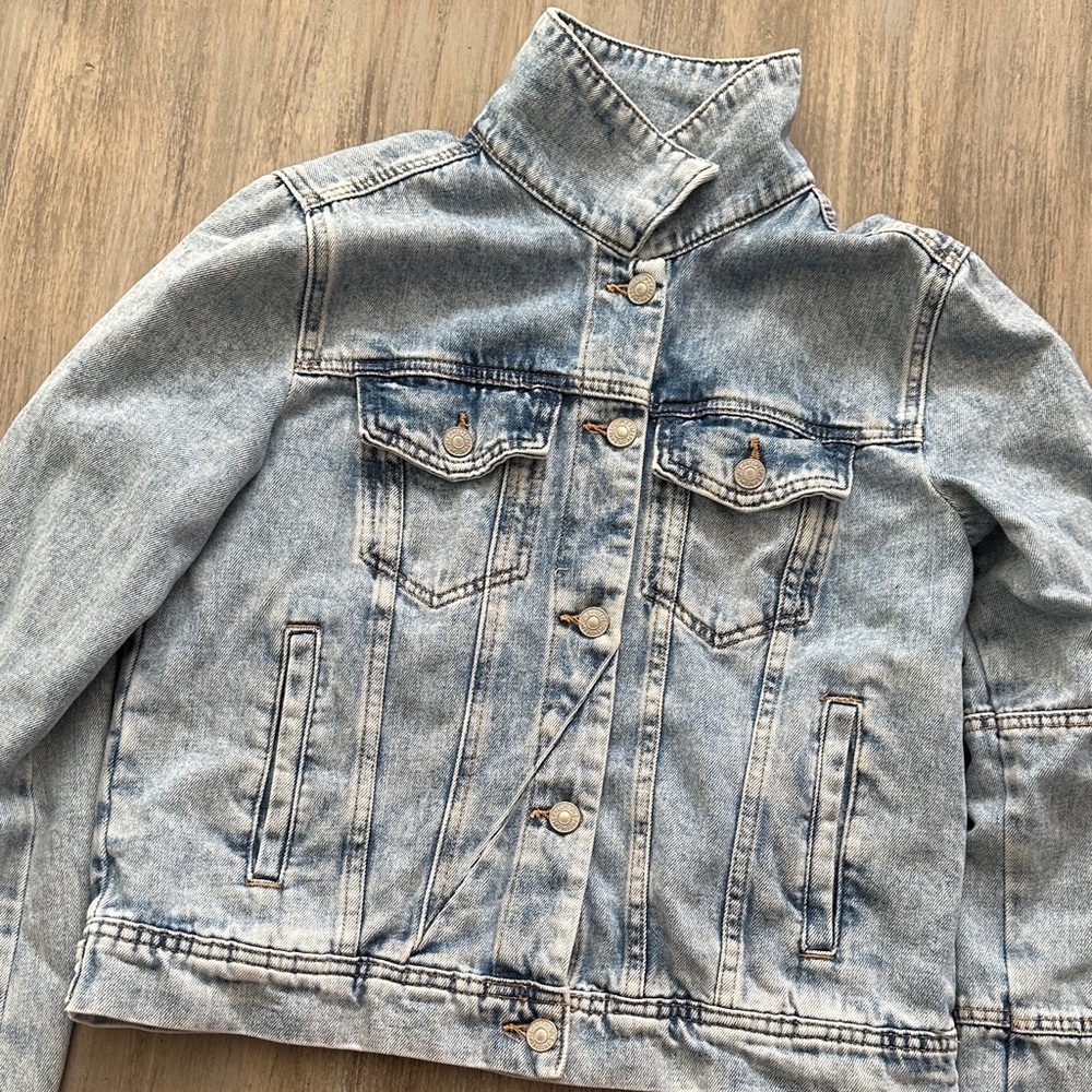 Free People Light Blue Jean Jacket - Picture 2 of 16